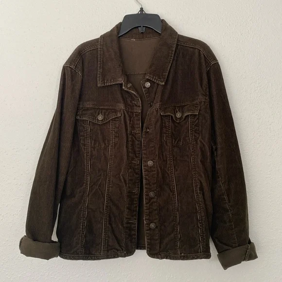 earthy green/brown corduroy jacket - Picture 6 of 6